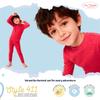 City Threads Kids Thermal Underwear Set Made in USA Sensory Friendly Kids Long Johns, Thermal Set for Boys Base Layer for Ski Candy Red view 4