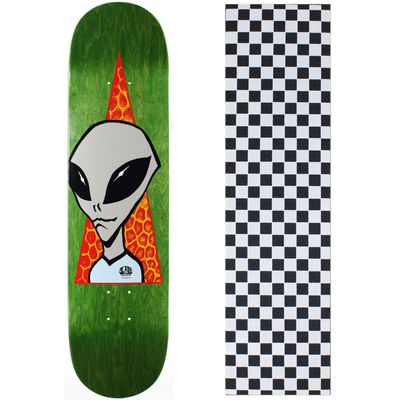 Alien Workshop Skateboard Deck Visitor 8.25" (Asst Clrs) Checker White Grip