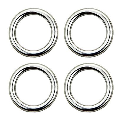 10PCS Forged Stainless Steel Welded Round Ring Boat Hardware Rigging Hardware (3mm)