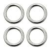 10PCS Forged Stainless Steel Welded Round Ring Boat Hardware Rigging Hardware (3mm) view 1