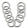 10PCS Forged Stainless Steel Welded Round Ring Boat Hardware Rigging Hardware (3mm) view 2
