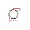 10PCS Forged Stainless Steel Welded Round Ring Boat Hardware Rigging Hardware (3mm) view 3