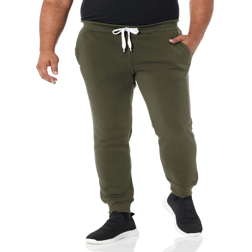 Southpole Men's 1570 Basic Active Fleece Jogger Sweatpants Olive