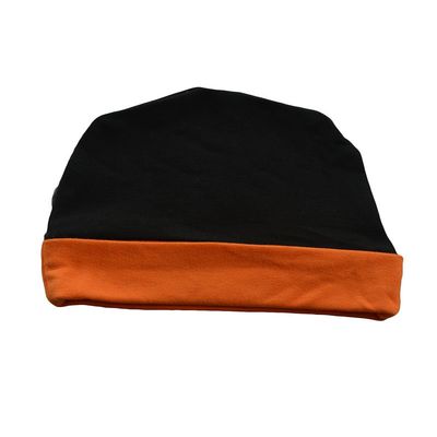 Monag Infant Unisex Ringer Cap Black/Orange OS