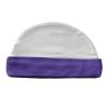 Monag Infant Unisex Ringer Cap White/Purple OS view 1