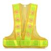 kwmobile LED Light Safety Vest - High Visibility Waistcoat Traffic Outdoor Night Warning Reflector Clothing Reflective view 1