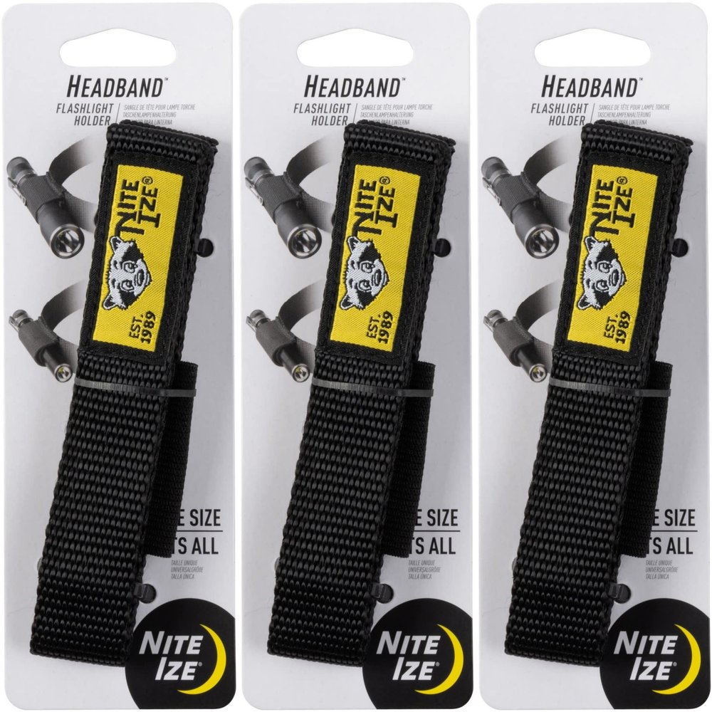 Nite Ize Headband Flashlight Holder Blacknpo-03-01