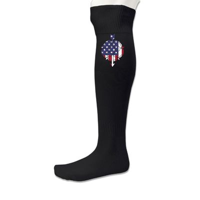 Union Jack Rose Compression Athletic Sock Black