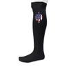 Union Jack Rose Compression Athletic Sock Black view 1