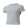 A4 N3130 - Shorts Sleeve Compression Crew Shirt Silver view 1