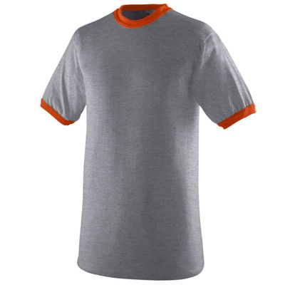 Augusta Sportswear Mens Synthetic Athletic-t-shirts, Athletic Heather/Orange, 3X-Large US