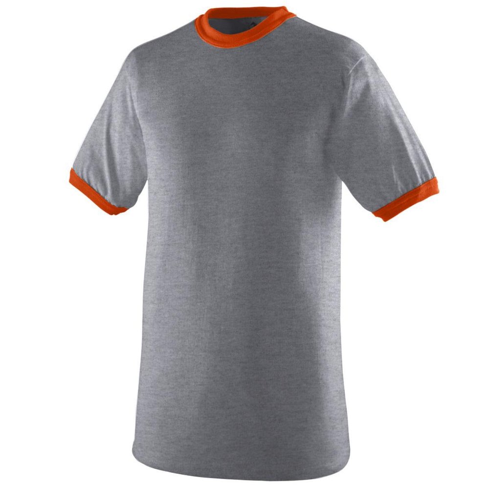 Augusta Sportswear Mens Synthetic Athletic-t-shirts, Athletic Heather/Orange, 3X-Large US