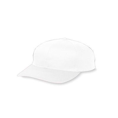 Augusta 6206 - Youth 6-Panel Cotton Twill Low Profile Cap White