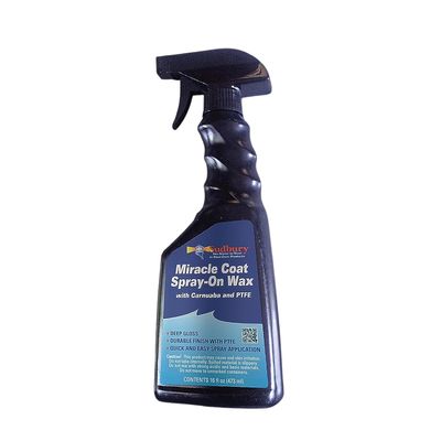 Sudbury Miracle Coat Spray-On Wax, Boat Wax with Carnauba and PTFE for Cleaning and Glossy Finish, Boat Cleaner, Essential Boat Accessories, 16 oz.
