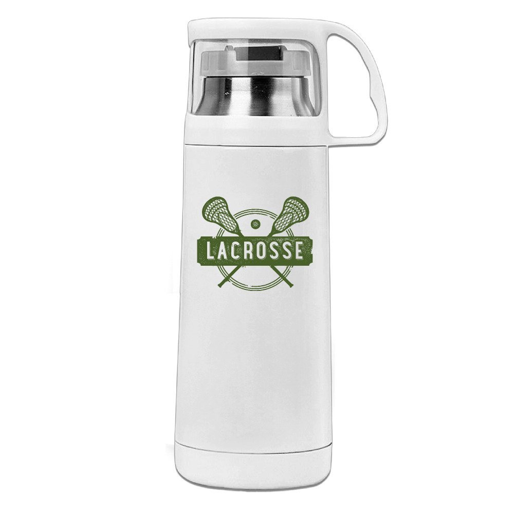 BMW47' Lacrosse Sports Thermos Cup Mug With A Handle Vacuum Insulated Cup For Hot And Cold Drinks Coffee,Tea Travel Thermal Mug,14oz White