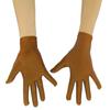 Ensnovo Adult Wrist Length Spandex Full Finger Stretchy Short Gloves Brown M view 2