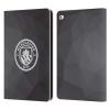 Head Case Designs Officially Licensed Manchester City Man City FC Black White Mono Badge Geometric Leather Wallet Case Compatible with Apple iPad Air 2 (2014) view 1