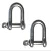 US Stainless 2 Pieces Stainless Steel 316 Forged D Shackle 1/4" Marine Greade Dee view 1