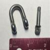 US Stainless 2 Pieces Stainless Steel 316 Forged D Shackle 1/4" Marine Greade Dee view 3