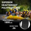 Strapworks Heavyweight Polypropylene Webbing - Heavy Duty Poly Strapping for Outdoor DIY Gear Repair, 2 Inch x 50 Yards - Pacific Blue view 3