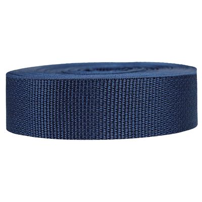 Strapworks Lightweight Polypropylene Webbing - Poly Strapping for Outdoor DIY Gear Repair, Pet Collars, Crafts 1.5 Inch x 50 Yards - Navy Blue