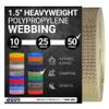 Strapworks Heavyweight Polypropylene Webbing - Heavy Duty Poly Strapping for Outdoor DIY Gear Repair, 1.5 Inch x 50 Yards, Khaki view 1