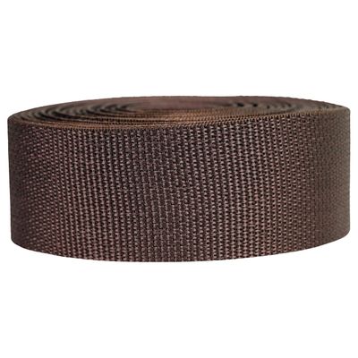 Strapworks Lightweight Polypropylene Webbing - Poly Strapping for Outdoor DIY Gear Repair, Pet Collars, Crafts  2 Inch x 50 Yards - Brown