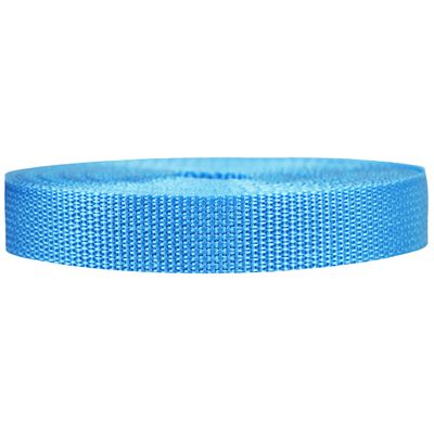 Strapworks Lightweight Polypropylene Webbing - Poly Strapping for Outdoor DIY Gear Repair, Pet Collars, Crafts 3/4 Inch by 10, 25, or 50 Yards, Over 20 Colors, Powder Blue, 3/4" x 25 yard