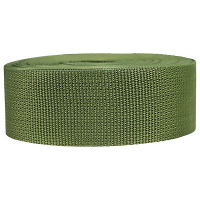 Strapworks Lightweight Polypropylene Webbing - Poly Strapping for Outdoor DIY Gear Repair, Pet Collars, Crafts  2 Inch x 50 Yards - Olive Drab