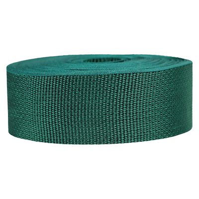 Strapworks Lightweight Polypropylene Webbing - Poly Strapping for Outdoor DIY Gear Repair, Pet Collars, Crafts  2 Inch x 50 Yards - Forest Green