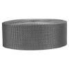 Strapworks Lightweight Polypropylene Webbing - Poly Strapping for Outdoor DIY Gear Repair, Pet Collars, Crafts  2 Inch x 50 Yards - Charcoal view 1