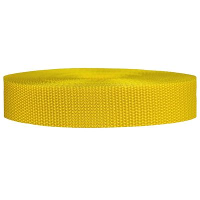 Strapworks Heavyweight Polypropylene Webbing - Heavy Duty Poly Strapping for Outdoor DIY Gear Repair, 1.5 Inch x 50 Yards, Yellow