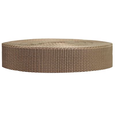 Strapworks Heavyweight Polypropylene Webbing - Heavy Duty Poly Strapping for Outdoor DIY Gear Repair, 1.5 Inch x 50 Yards, Tan