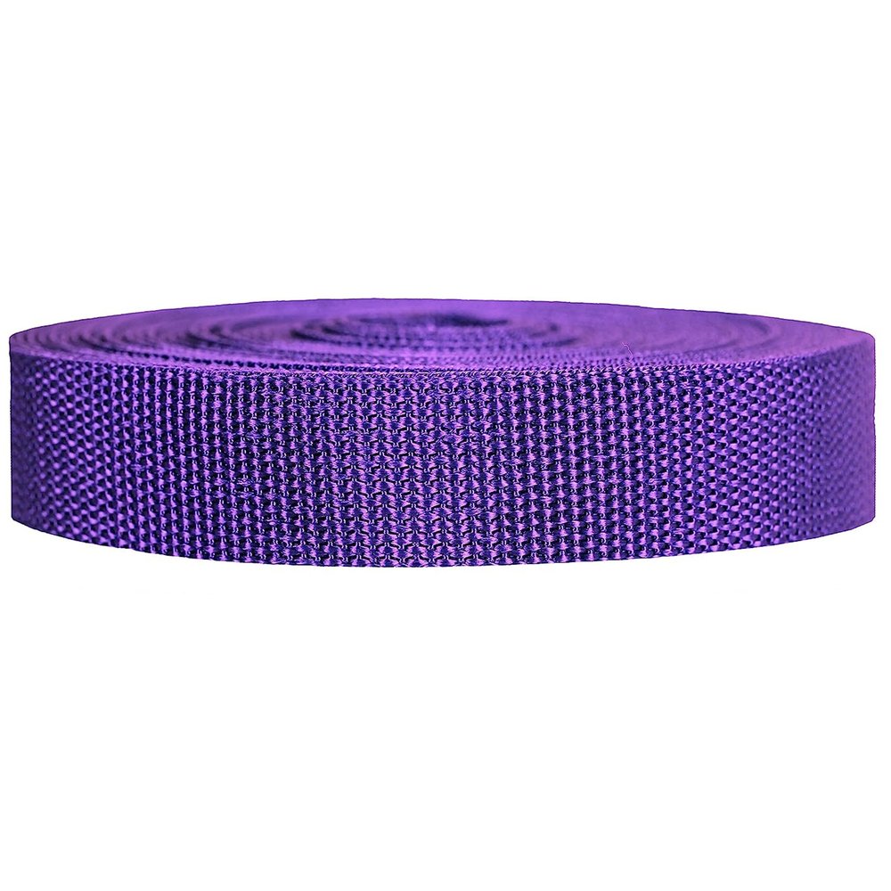 Strapworks Heavyweight Polypropylene Webbing - Heavy Duty Poly Strapping for Outdoor DIY Gear Repair, 1.5 Inch x 50 Yards, Purple
