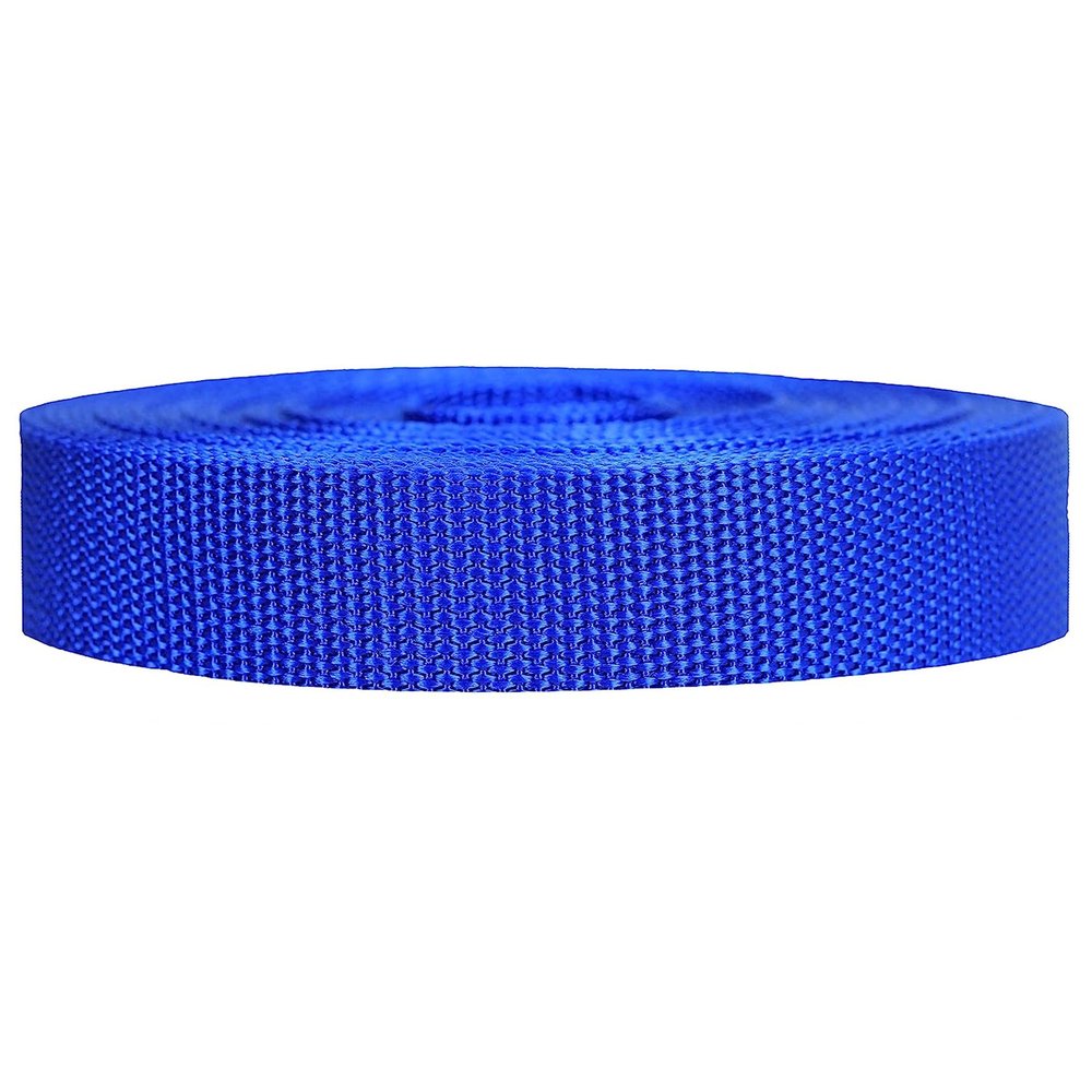 Strapworks Heavyweight Polypropylene Webbing - Heavy Duty Poly Strapping for Outdoor DIY Gear Repair, 1.5 Inch x 50 Yards, Royal Blue