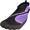 NORTY Women's Water Shoes - Aqua Swim Socks for Beach, Boat, and Pool - Skeletoe Barefoot Design - Cruise Ship Essentials - Hiking and Camping Footwear - Black/Purple,Size 5 view 1