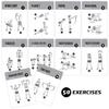 NewMe Fitness Dumbbell Workout Cards, Instructional Fitness Deck for Women & Men, Beginner Fitness Guide to Training Exercises at Home or Gym (Dumbbell, Vol 1) view 2