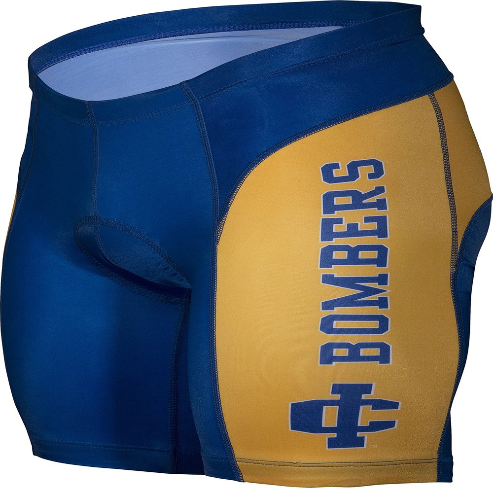 Adrenaline Promotions NCAA IUPUI Jaguars Men's Cycling Shorts, Medium, Blue/Orange