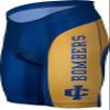 Adrenaline Promotions NCAA IUPUI Jaguars Men's Cycling Shorts, Medium, Blue/Orange view 1