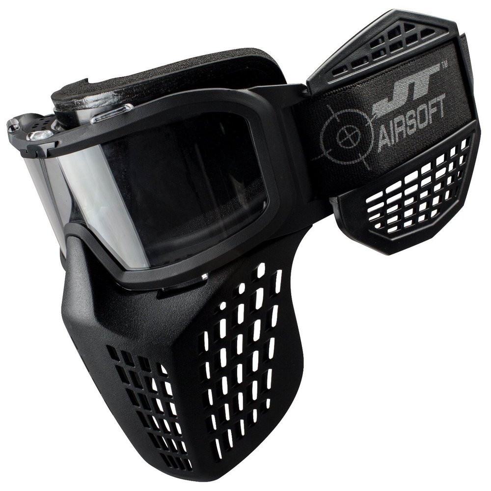 JT Delta 3 Airsoft Mask with Anti-Fog Lens, Also for Gel Beads and Blasters