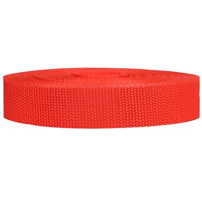Strapworks Heavyweight Polypropylene Webbing - Heavy Duty Poly Strapping for Outdoor DIY Gear Repair, 1.5 Inch x 50 Yards, Blood Orange
