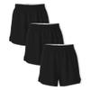 Soffe Girls' Authentic Cheer Shorts, 2.75" Inseam, Black, Medium (3-Pack) view 1