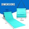 Bo Toys Portable Beach Mat Lounge Chair and Tote (Plain Blue) view 3