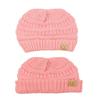 C.C NYFASHION101 Kids Cute Warm and Comfy Children's Knit Ski Beanie Hat, Pale Pink view 4