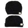 C.C NYFASHION101 Kids Cute Warm and Comfy Children's Knit Ski Beanie Hat, Black view 4