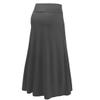J. LOVNY Womens Premium Basic Simple Foldover Jersey Maxi Skirt view 2