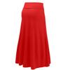 J. LOVNY Womens Premium Basic Simple Foldover Jersey Maxi Skirt view 2