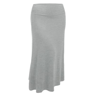 J. LOVNY Womens Premium Basic Simple Foldover Jersey Maxi Skirt