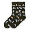 K. Bell Socks Women's Lover's Fun & Cute Novelty Crew Socks, Cats on Wire (Black), Shoe Size: 4-10 view 1