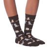 K. Bell Socks Women's Lover's Fun & Cute Novelty Crew Socks, Cats on Wire (Black), Shoe Size: 4-10 view 2